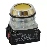 PROMET Przycisk NEF30-KY/W3 żółty