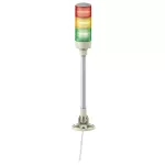 Monolityczna kolumna świetlna, Harmony XVG, średnica 60 mm, czerwony, pomarańczowy, zielony, brzęczyk, IP40, 24 V AC/DC