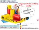 Folia kablowa czerwona 20cm gr 0,4