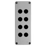 Harmony XAPS Pusta kaseta sterująca 8 otworów w 2 kolumnach Ø22 szara 151x241 mm plastikowa