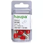 HTI  - 10/12 końc. tulejkowa  izol. czerwa 10szt