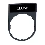 Harmony XB4 Ramka do mocowania etykiet 30x40mm czarna/czerwona z etykietą 8x27mm 