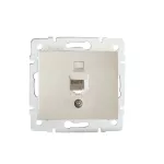 DOMO 01-1390-003 kr Gniazdo komputerowe pojedyncze (RJ45Cat 5e Jack)