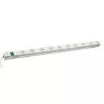 Panel UTE, typ B, 968x44, 10 gniazd, prof. aluminium 35°, 1U, LED, 230 VAC