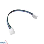ZŁĄCZKA LED Z PRZEWODEM 2-STRONNA 10MM 5050 RGB