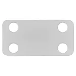 Tabliczka znamionowa 38,5 x 19,1 x 0,4 mm 100szt