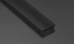 Klosz do profilu LED BASIC wciskany 202cm PMMA Czarny