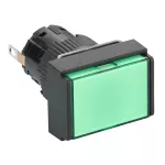Harmony XB6 Kompletny wskaźnik świetlny, Zielony, LED, Prostokątny, 24 V DC, 16 mm, Plastikowy