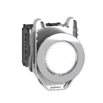 Harmony XB4 Przycisk podświetlany zlicowany metal biały Ø30 zintegrowana dioda LED 24 V AC/DC 1 NO + 1 NC