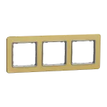 Ramka 3-krotna, Sedna Elements, szczotkowane złoto