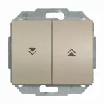 WP-10O Wyłącznik żaluzjowy-ONYX- zwierny p/t 10A,250V; satyna