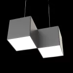 Oprawa NOISE DIAGON LED zw ED DALI 700lm/830 PLX szary ciemny mat 9 W