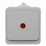 WNT-1S/S Wyłącznik pojedynczy-SMART- z podśw. n/t; IP44; szary