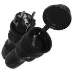 ZWG-44S SCHUCO Zestaw przyłączeniowy EXTREM wtyczka WT-54 + gniazdo GN-44, SCHUKO; IP44; czarny
