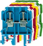 ZSG1-4.0n Złączka szynowa gwintowa, 4,0 mm², TS 32,35, 1 tor  - kolor niebieski