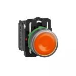 Harmony XB5 Przycisk płaski pomarańczowy LED 24V