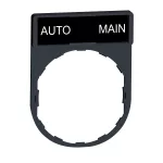 Harmony XB4 Ramka do mocowania etykiet 30x40mm czarna/czerwona z etykietą 8x27mm 