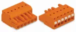 1-przewodowe gniazdo przycisk Push-in CAGE CLAMP®, pomarańczowa 2231-321/102-000