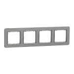Ramka 4-krotna, Sedna Elements, szczotkowane alum.