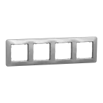Ramka 4-krotna, Sedna Design, srebrne aluminium