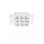 Downlight Bento Standard Square Trimless 18.3W LED warm-white 3000K CRI 92 47.7º White IP23 1990lm 90-6363-14-14