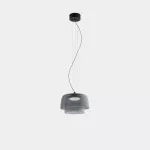 Pendant Levels 2 Bodies Ø320mm + Ø220mm LED 19W SW 2700-3000-4000K PHASE CUT Black 1381lm 00-A027-05-12