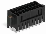 Wtyk THT, 2-rzędowy Pin lutowniczy 0,8 x 0,8 mm konstrukcja prosta, czarny 713-1472/107-000