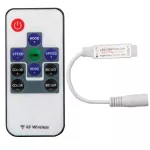 Sterownik led RGB RF MINI 72W bez baterii, 5-24V DC 6A