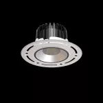 Oprawa INTO R100 LED TRIMLESS p/t ED 1250lm/830 28° czarny srebrny 14 W