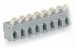 Złączka do płytek drukowanych przycisk 2,5 mm² RM 7,5/7,62 mm 10-bieg, szara 257-510