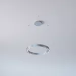 ALFREDO 710/U wisząca DIRECT LED PHILIPS LV 44W/7490lm/4000K/TD/CAS, 230V, kolor srebra (gładki mat)