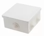 Puszka hermetyczna 80x80x40, 6 dławików, okrągła, biała, IP44