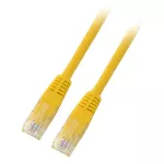 Patchcord RJ45 U/UTP kat. 5e PVC CCA żółty 0,5m