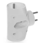 R-21 Rozgałęźnik podwójny 2x2P+Z + 2P/II, 3x2,5A, 230V, IP20; biały