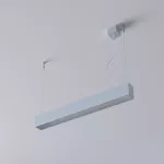 CLEOLine-1 573mm wisząca DIRECT, OPAL, LED PHILIPS LV 14W/2200lm/930/TD/CAS, 230V, srebrny aluminiowy (mat struktura) RAL 9006