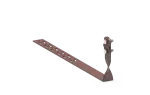 [LA 8017] Uchwyt pod dachówkę z zaczepem skręcony L-330mm; H-100mm