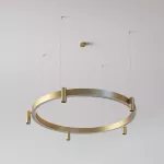 PEDRO 1400 wisząca LED RGBW + 3000K/CAS, 230V + SLM PremiumColor, L09, 5x1190lm/38D/930, 230V, kolor złota (gładki mat)