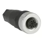 OsiSense XZ Konektor prosty żeński, M12, 4 piny, dławik kablowy Pg 7