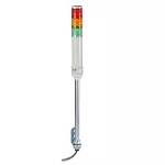 Kolumna świetlna ROG, 40 mm, montaż na rurze, stabilna lub migająca, z brzęczkiem 70/85dB, IP23, 24V AC DC Harmony XVC
