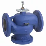 V321, zawór regulacyjny, 3-drogowy, DN125, kvs 220, przyłącze kołnierzowe, medium -10…130˚C, PN16