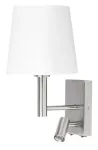 6539 Kinkiet Harvey LED 3W + E27 40W chrom satynowy 230V, 50Hz