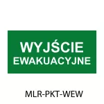 PIKTOGRAM DO OPRAWY MALER WYJŚCIE EWAKUACYJNE 324 X 158 MM