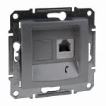 Sedna, gniazdo telefoniczne RJ11, aluminium
