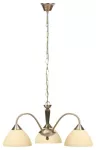 8173 Żyrandol Regina E14/3x40W brąz klosz kremowy 230V, 50Hz