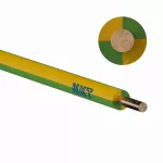 DYżo 300/500 1x2,5 ziel-żółty Kabel elektroenergetyczny, instalacyjny, jednożyłowy, z żyłą jednodrutową z izolacją PVC