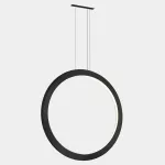 Pendant Circular Vertical Inward ø1200 Recessed LED 72W LED neutral-white 4000K 0-10V Black 4352lm CV5B-00X9AZRU05