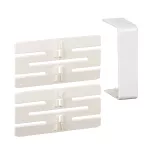 Optiline 45 - łącznik z osłoną połączenia - 75 x 55 mm - PC/ABS - biel polarna