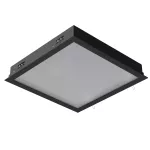 BURGOS Y2 wpust stropowy LED PHILIPS LV 24W/2700lm/4000K, 230V, czarny głęboki (mat struktura) RAL 9005