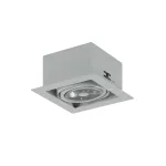 MARA P1Ah AR111 wpust stropowy max. 1x60W, G53, 12V, srebrny aluminiowy (mat struktura) RAL 9006