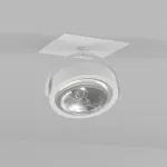 DEDRA M1Ahd AR111 wpust stropowy, max. 1x60W, G53, 12V, biały sygnałowy (mat struktura) RAL 9003